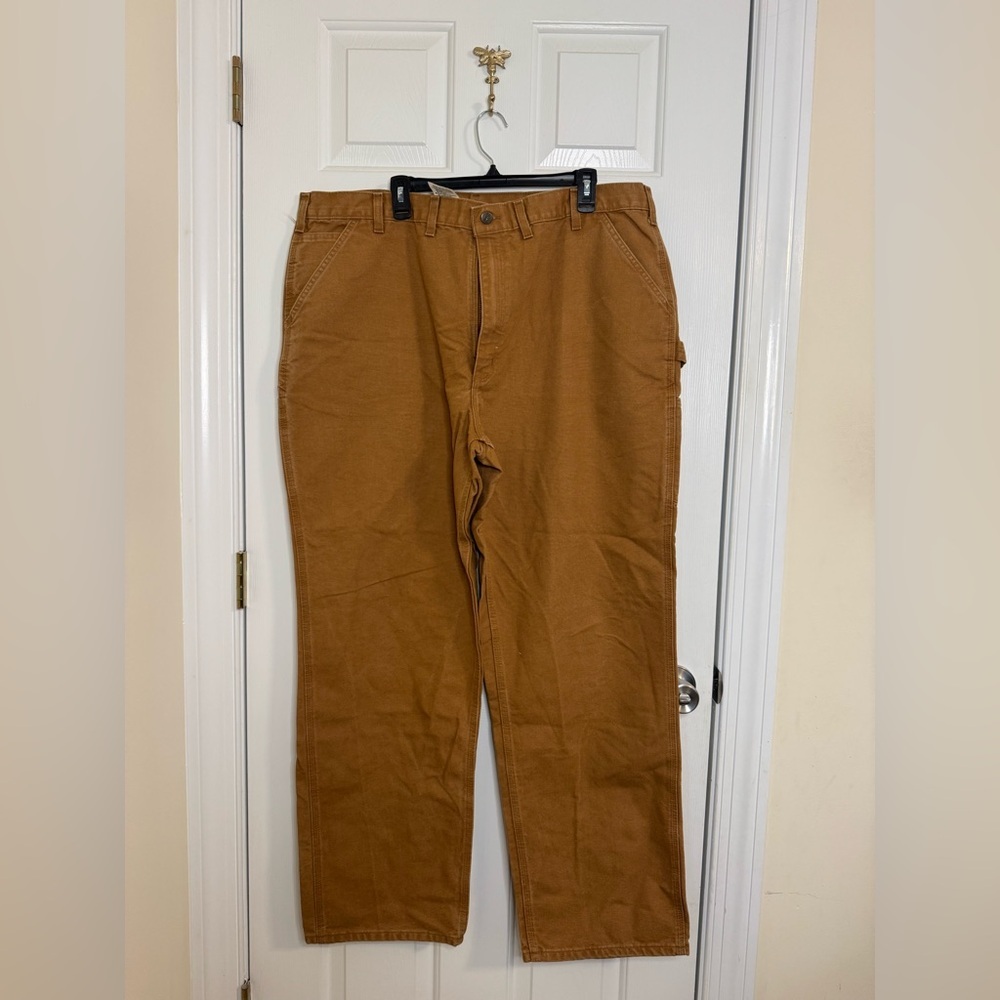 Carhartt pants 44x34 dungaree loose original fit brown tan